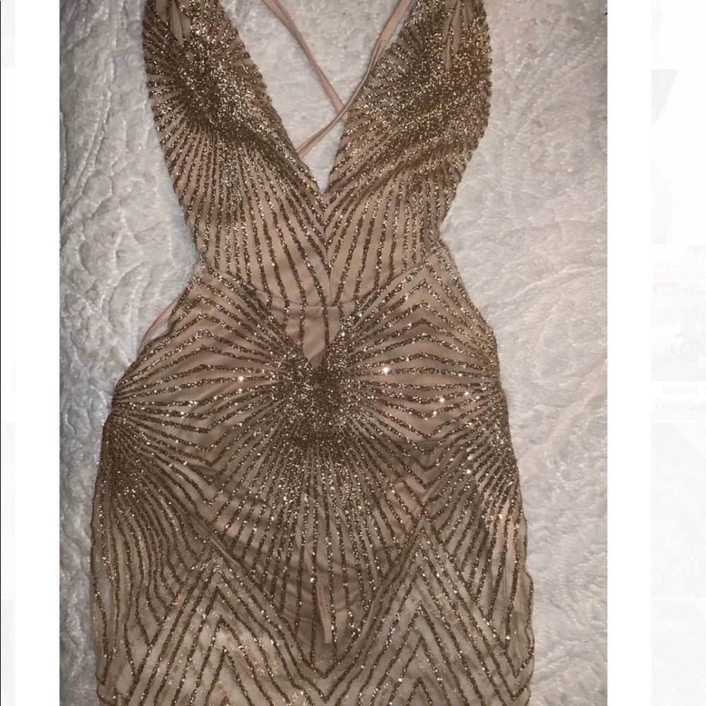 Sparkly see through dress size small